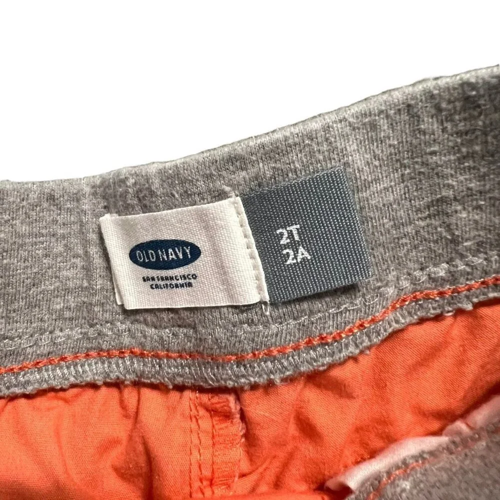 Old Navy 2T Coral / Orange Pull-On Drawstring Shorts